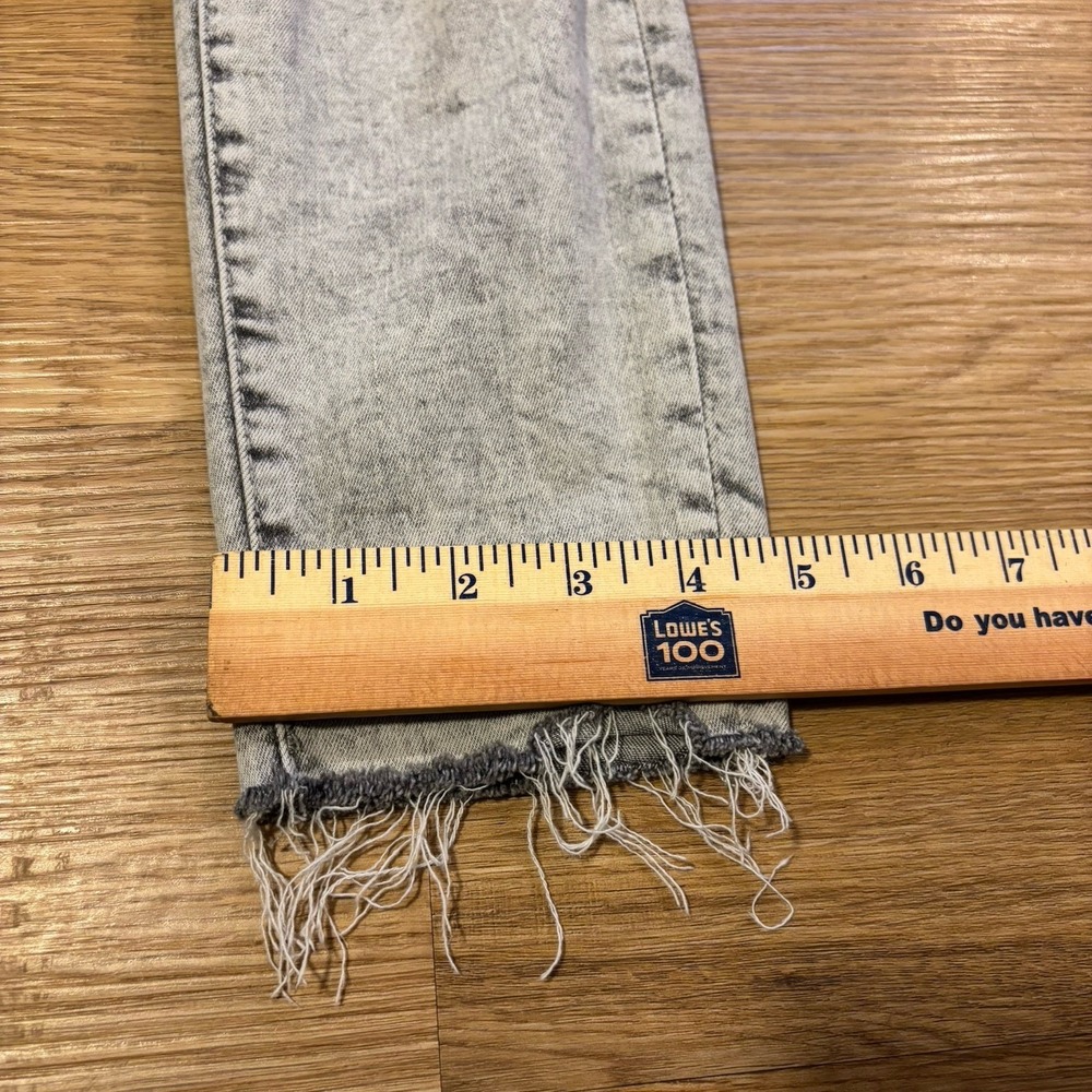 True Religion Jeans Women's 31 Jennie Curvy Mid Rise Skinny Gray Acid Wash Retro - Picture 16 of 16